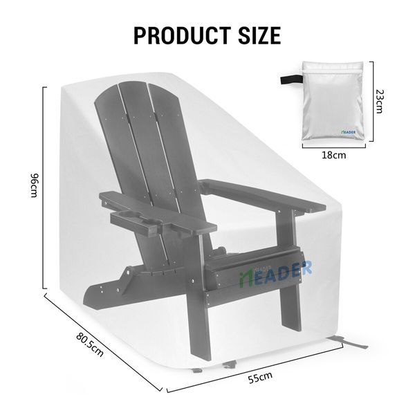 Neader Adirondack Chair Reclining Foldable Occasional Outdoor Lounging Furniture Black x2