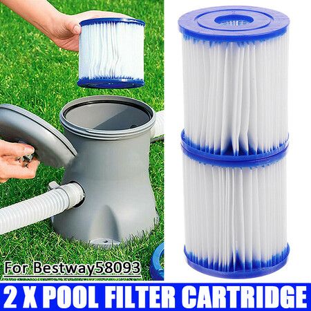 2PCS Bestway Swimming Pool Filter Cartridge Replacement Filter for Swimming Pool 58093 PUMP TYPE 1 Inflatable Pool Accessories