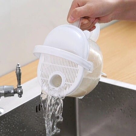 Convenient plastic cleaning kitchen quick wash rice washing device rice washing multifunctional rice washer 1pcs