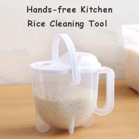 Convenient plastic cleaning kitchen quick wash rice washing device rice washing multifunctional rice washer 1pcs