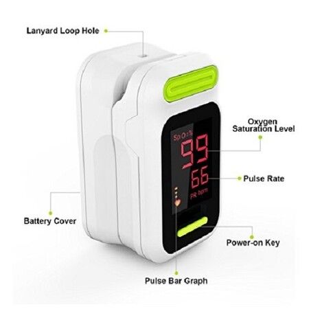 Fingertip Pulse Pulse Bar Graph Oximeter Blood Oxygen Saturation Monitor