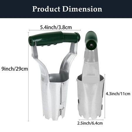 Garden Hand Bulb Planter Tool Depth Mark Automatic Transplanter Hole Seed Digging And Refilling Soil Launch Planting Tool