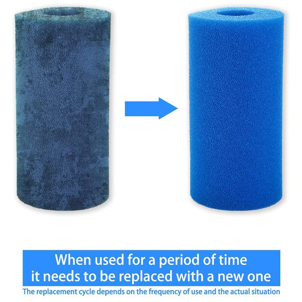 6Pcs Foam Filter Sponge for Intex Type A/C  And Bestway III Reusable Washable Swimming Pool Aquarium Filter Accessories