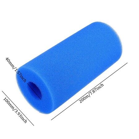 6Pcs Foam Filter Sponge for Intex Type A/C  And Bestway III Reusable Washable Swimming Pool Aquarium Filter Accessories