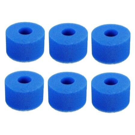 6Pcs for Intex Pure Spa Reusable Washable Foam Hot Tub Filter Cartridge S1 Type Foam Filter Sponge Reusable