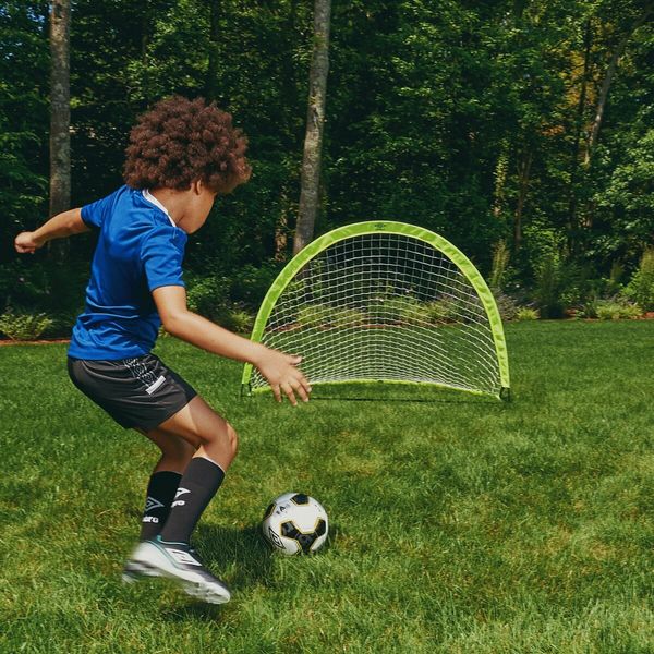 Soccer Goal Nets, Portable Pop-up Set with Lime Green Zipper Storage Bag(82cm x 48cm x 48cm)