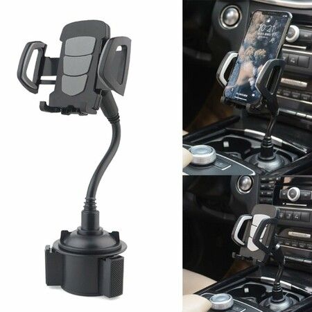 Universal Car 360 Degree Adjustable Cup Holder Mount for iPhone 11pro/Pro Max