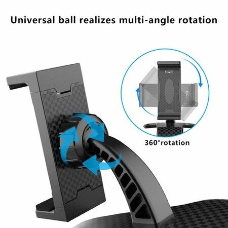 Car Phone Mount 360 Degree Rotation Dashboard Cell Phone Holder for Car Clip Mount Stand Suitable for 3.5-6.8 inch Smartphones