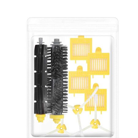 Replacement Parts Compatible with Roomba - 700 Series 9-Piece Spare Part with 4 Filters, 3 Side Brushes, Extractor