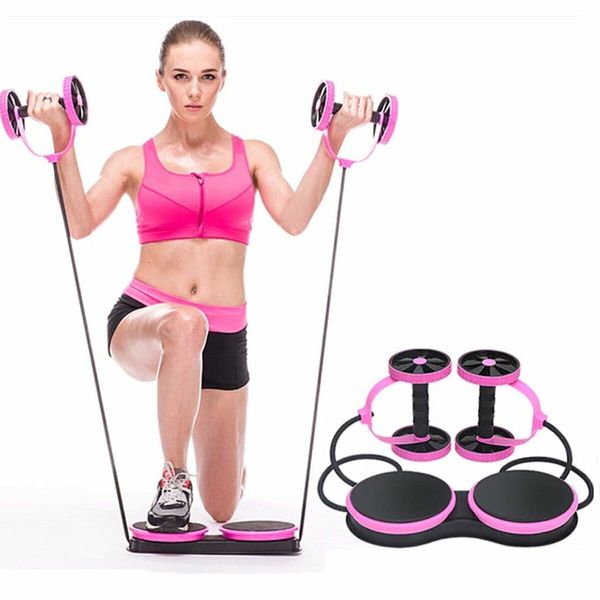 Double Wheel Sport Core Fitness Abdominal Exercises Equipment Waist Slimming Trainer