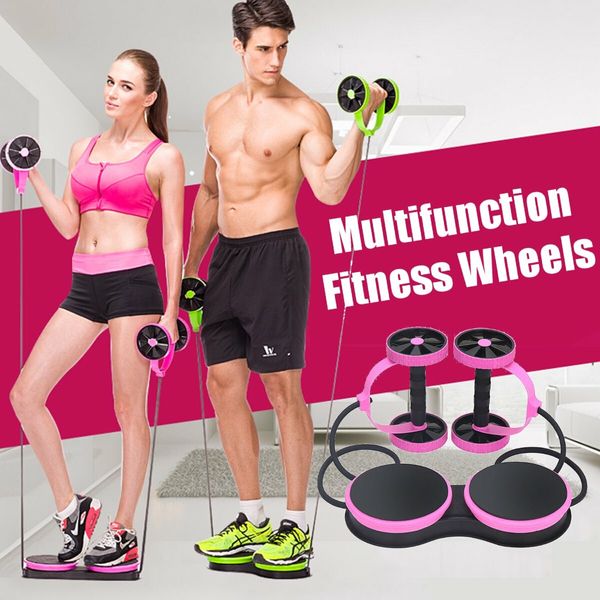 Double Wheel Sport Core Fitness Abdominal Exercises Equipment Waist Slimming Trainer