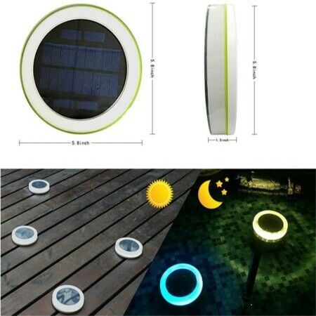 LED Colour Changing Garden Pool Lights Solar Swimming Pond Lights (1Pack)