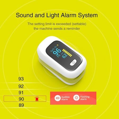 Fingertip Pulse Oximeter Blood Oxygen Saturation and Pulse Rate Monitor Col.Pink