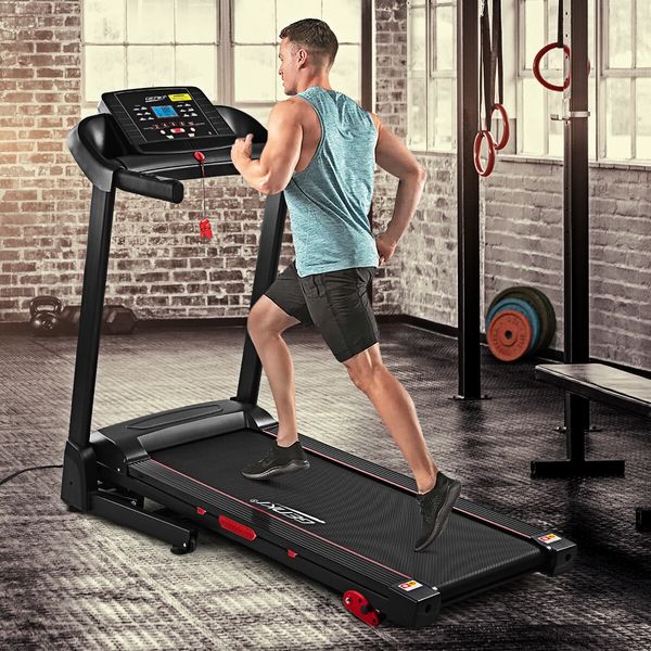 Genki 2.5HP Treadmill Foldable Running Walking Machine 3 Incline Shock Absorption Home Gym Equipment 