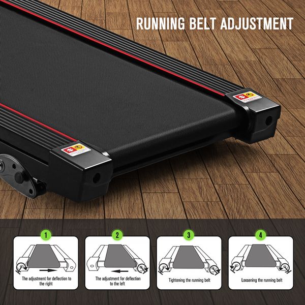 Genki 2.5HP Treadmill Foldable Running Walking Machine 3 Incline Shock Absorption Home Gym Equipment 