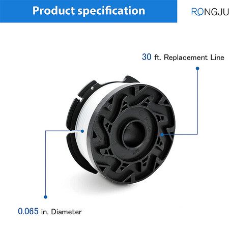 16 Pack Weed Eater Replacement Parts for Black&Decker AF-100, 12 Pack 30ft 0.065 inch String Trimmer Line Replacement