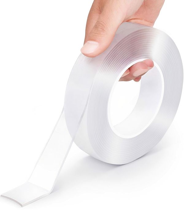 2p NanoTape Adhesive Strips Removable Mounting Tape Traceless Invisible Gel Anti-Slip 30mmX1mX2mm