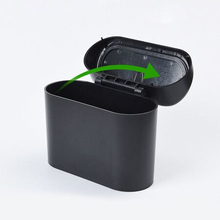 Hanging Car Trash Can Vehicle Garbage Dust Case Storage Box ABS Square Pressing Trash Bin Auto Interior Accessories for Car