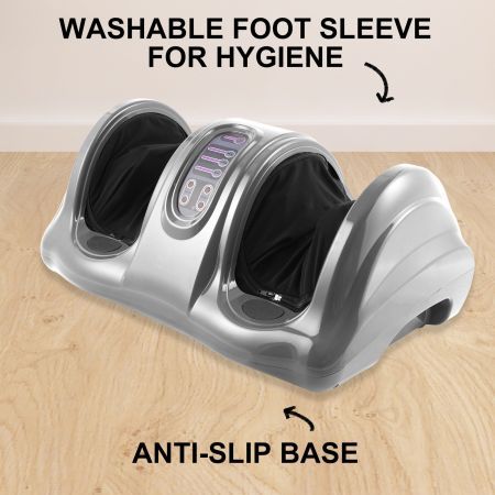 Foot Massager Electric Massagers Shiatsu Ankle Kneading Remote SILVER