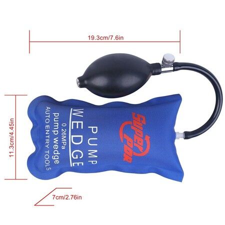 3x Pump Wedge Locksmith Tools Air Wedge Auto Entry Tools Blue Color Car Opening Tool Airbag