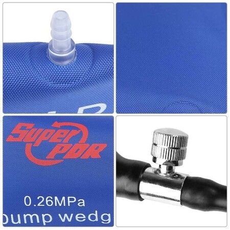 3x Pump Wedge Locksmith Tools Air Wedge Auto Entry Tools Blue Color Car Opening Tool Airbag