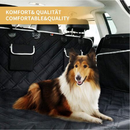 SUV Cargo Waterproof Pet Cargo Cover Washable Dog Trunk Cargo Protector 2 Pockets Dog Seat Cover Mat 103x185cm