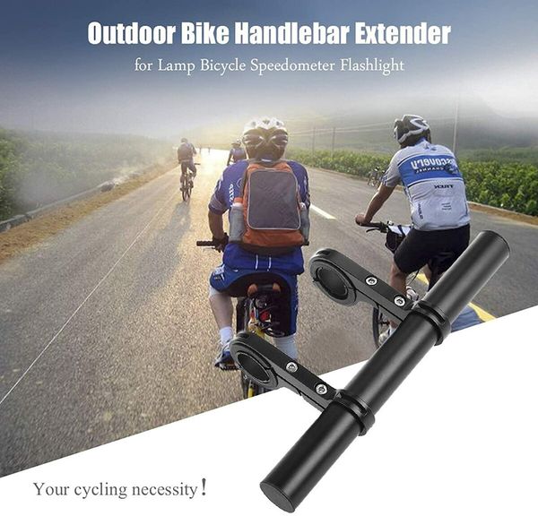 Bike Handlebar Extender for Holding Motorcycle E-Bike Lamp Speedometer GPS Phone Mount Holder