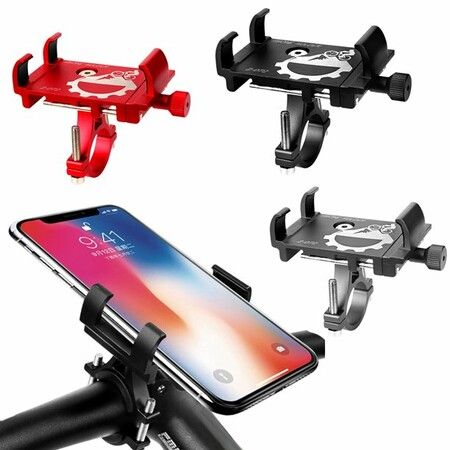 Bicycle Phone Holder Universal Sturdy Bike Motorcycle Handlebar Clip Stand Cell Phone Mount Bracket