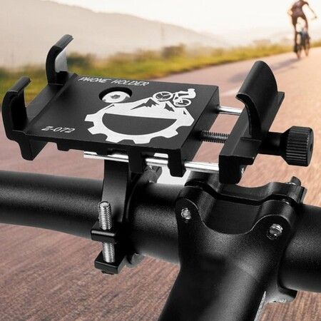 Bicycle Phone Holder Universal Sturdy Bike Motorcycle Handlebar Clip Stand Cell Phone Mount Bracket