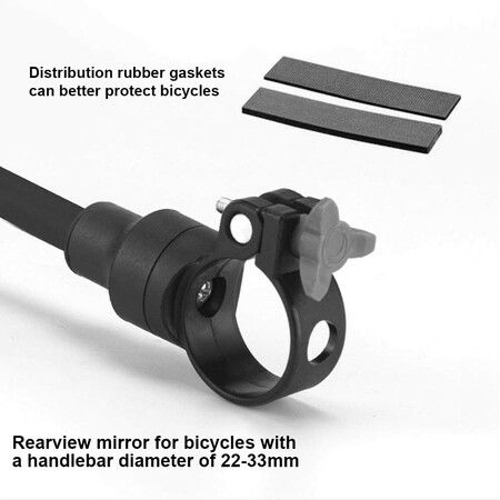 2 Pack Bike Mirrors with Seal, 360 Rotation, Adjustable, HD Wide Angle, Safe for Mountain and Road Bike