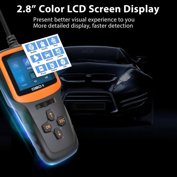 2022 Newest Scanner, Car Engine Code Reader Automotive Diagnostic Tool Scanner Monitor Auto Fault Code Scan Tool with Live Data