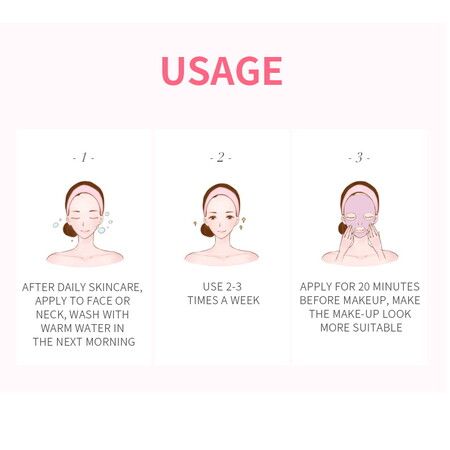 SAKURA Sleep mask refreshing and non-greasy rose flower extract nourishes skin care Rejuvenation Sleeping Face Mask Anti wrinkle