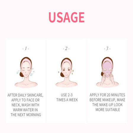 SAKURA Sleep mask refreshing and non-greasy rose flower extract nourishes skin care Rejuvenation Sleeping Face Mask Anti wrinkle