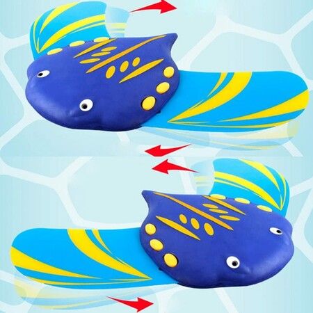 Stingray Underwater Glider Swimming Pool Toy Self Propelled Adjustable Fins Mini Stingray Underwater Gliders (1pack)