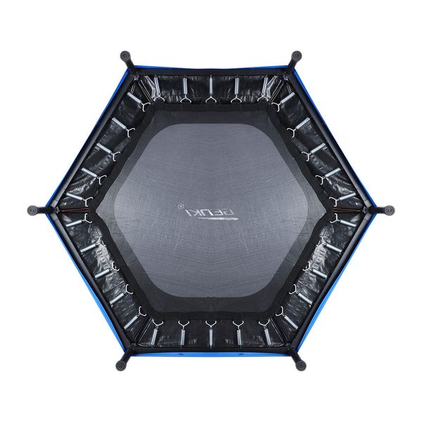 Genki Trampoline Rebounder Kids Safety Net Indoor Rebounding Jumping Pad Handle Outdoor