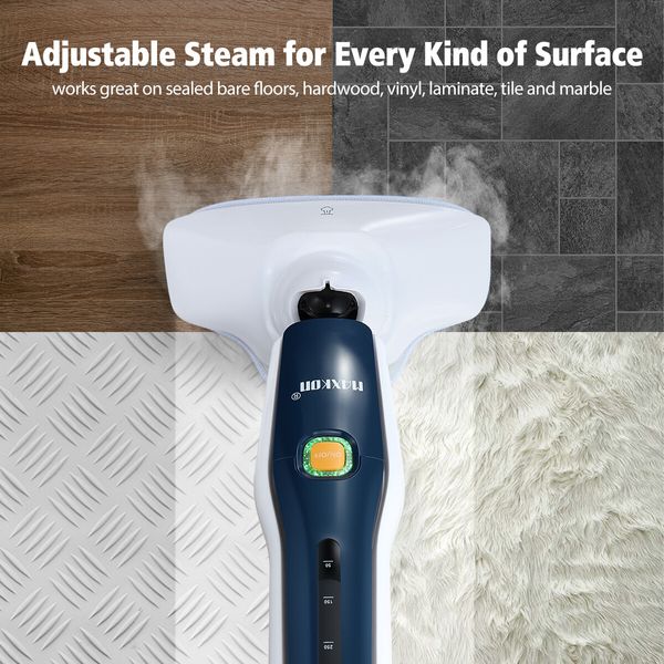 Maxkon Professional Steam Mop Cleaner Floor Cleaning Steamer 1300W with 3 Steam Levels