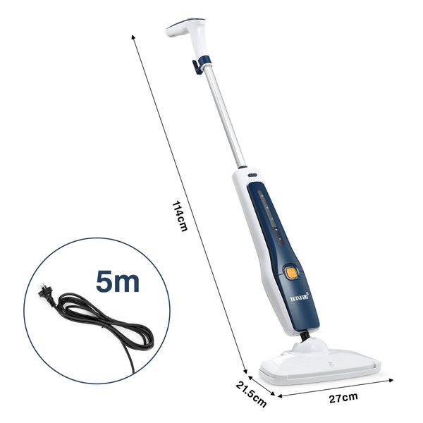 Maxkon Professional Steam Mop Cleaner Floor Cleaning Steamer 1300W with 3 Steam Levels