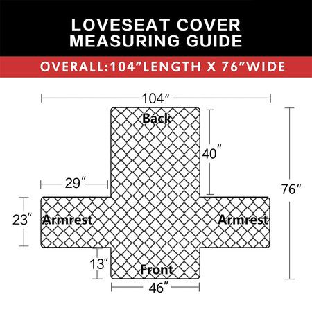 Reversible Sofa Cover with Elastic Straps; ideal for protecting furniture from pets, children, dogs, cats (46inch)