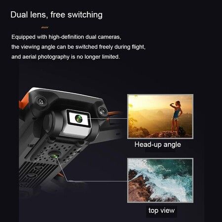 Drone with 8K HD Camera FPV Live Video for Adults and Kids, Quadcopter with Carrying Bag, 2 Batteries, Altitude Hold, Follow Me, Easy to Use for Beginner