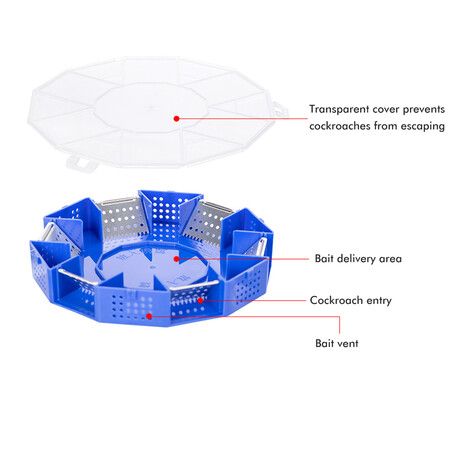 Reusable Cockroach Trap, Non-toxic Pest Control Box for home kitchen