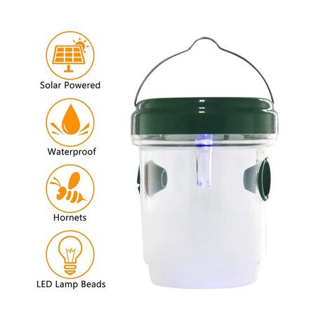 LED Drosophila Trap Mosca Gupe and Mousche Solar LED Fly Traps Outdoor Wasp