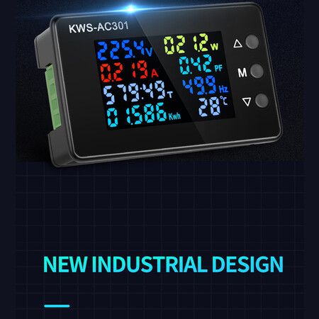 KWS-AC301 wattmeter ac power meter voltmeter 50-300v voltage 50-60hz power analyzers led ac electricity meter