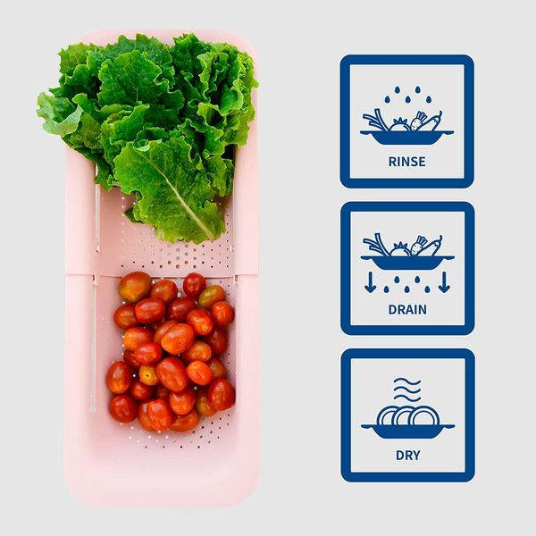 The Sink Strainer Basket - Wash Vegetables &Fruits, Expandable, New Home Kitchen Essentials