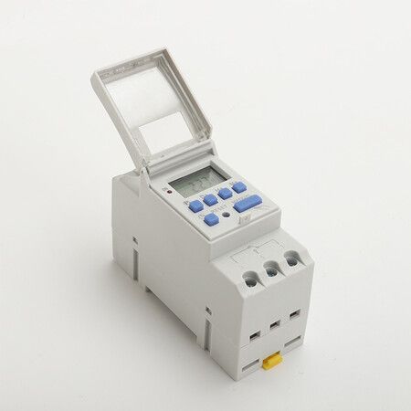 Electronic, programmable, digital, industrial time switch,7 days a week, relay timer control