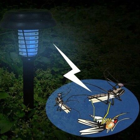 Solar Mosquito Killer Lamp Garden Lawn Light Solar Powered LED Light Garden Mosquito Outdoor Pest Bug Insect Repellents