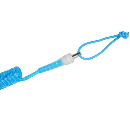 Surfboard Leash Surf Leash Leg Rope Straight 10 ft for All Types of Surfboards with Ankle Cuff, Safety Tether Sailing Cord for Paddleboard - Blue