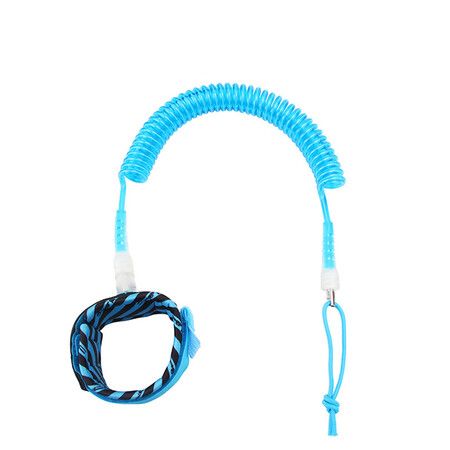 Surfboard Leash Surf Leash Leg Rope Straight 10 ft for All Types of Surfboards with Ankle Cuff, Safety Tether Sailing Cord for Paddleboard - Blue