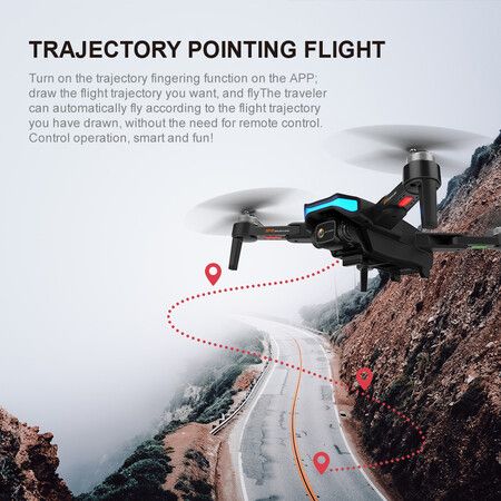 2022 Newest Folding 5G brushless GPS positioning drone HD 6K ESC 90 degree dual-lens cross-border remote control drone