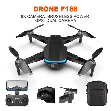 2022 Newest Folding 5G brushless GPS positioning drone HD 6K ESC 90 degree dual-lens cross-border remote control drone