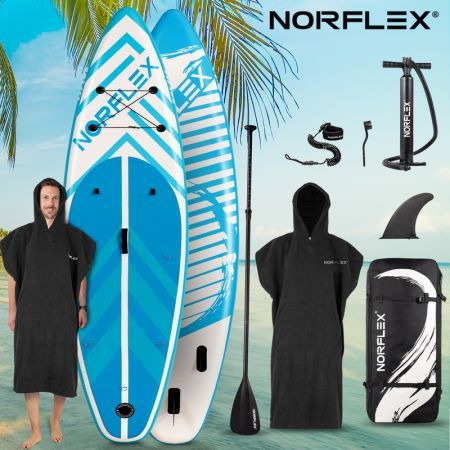 NORFLX Stand Up Paddle Board Inflatable SUP 10 feet 6 inches Surfboard | Paddleboard